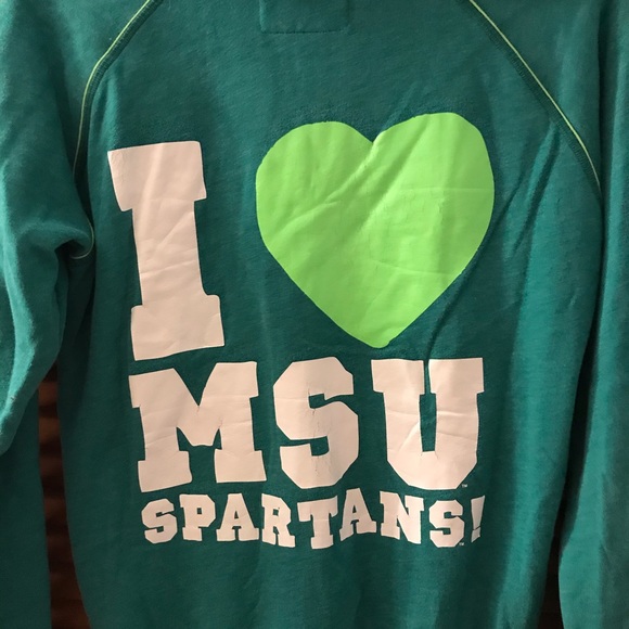 Victoria’s Secret Pink MSU collegiate hoodie - Picture 5 of 5
